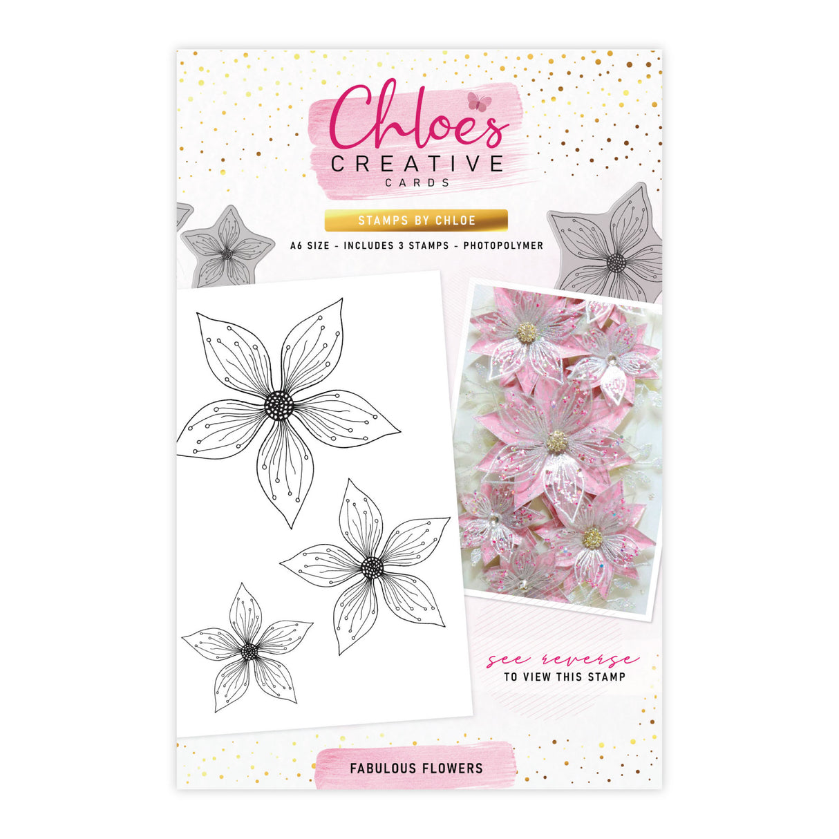 Chloes Creative Cards Photopolymer Stamp Set (A6) - Fabulous Flowers