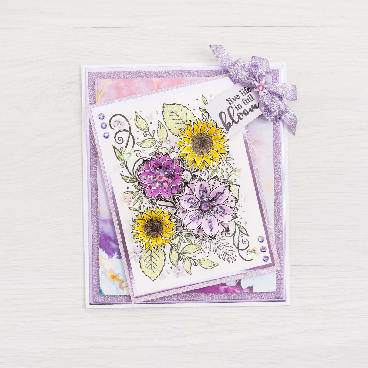 Chloes Creative Cards Die & Stamp Set – Summer Foliage Panel