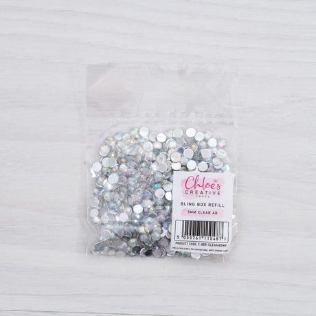 Chloes Creative Cards Bling Box Refill - 5mm Clear AB