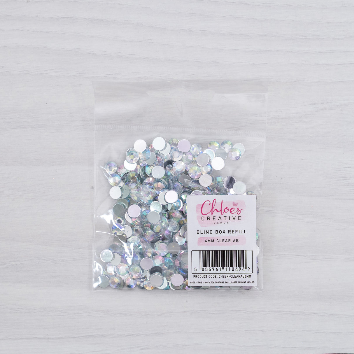 Chloes Creative Cards Bling Box Refill - 6mm Clear AB