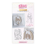 Chloes Creative Cards Die & Stamp Set - Champagne Glasses