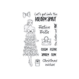 Chloes Creative Cards Die & Stamp Set - Festive Frills