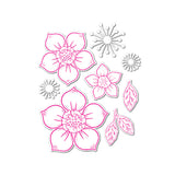 Chloes Creative Cards Die & Stamp Set - Christmas Rose