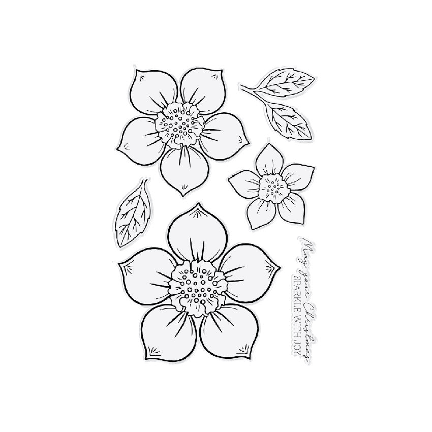 Chloes Creative Cards Die & Stamp Set - Christmas Rose