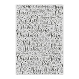 Chloes Creative Cards Photopolymer Stamp (A6) - Christmas Sentiment Background