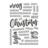 Chloes Creative Cards Die & Stamp Set - Christmas Sentiment Builder