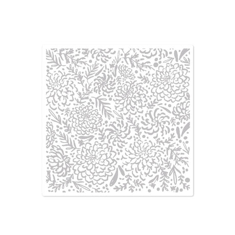 Chloes Creative Cards 6x6 2D Embossing Folder - Floral Frenzy