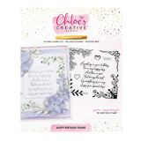 Chloes Creative Cards Photopolymer Stamp Set (Square) - Happy Birthday Frame