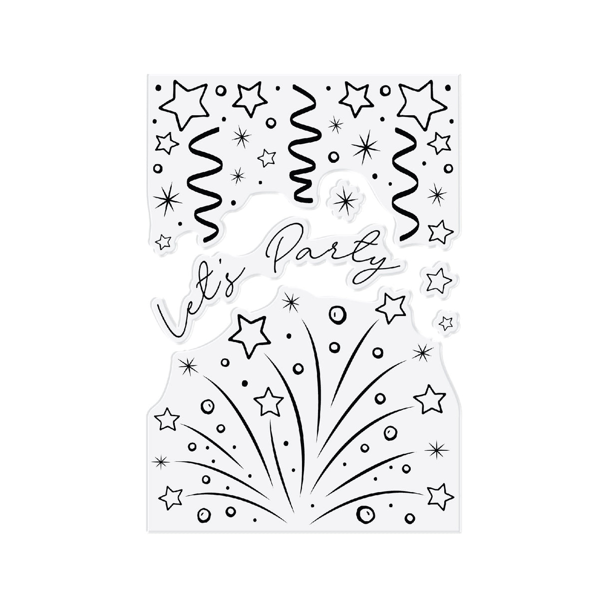 Chloes Creative Cards Photopolymer Stamp Set (A6) - Streamer Background