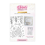 Chloes Creative Cards Photopolymer Stamp Set (A6) - Streamer Background