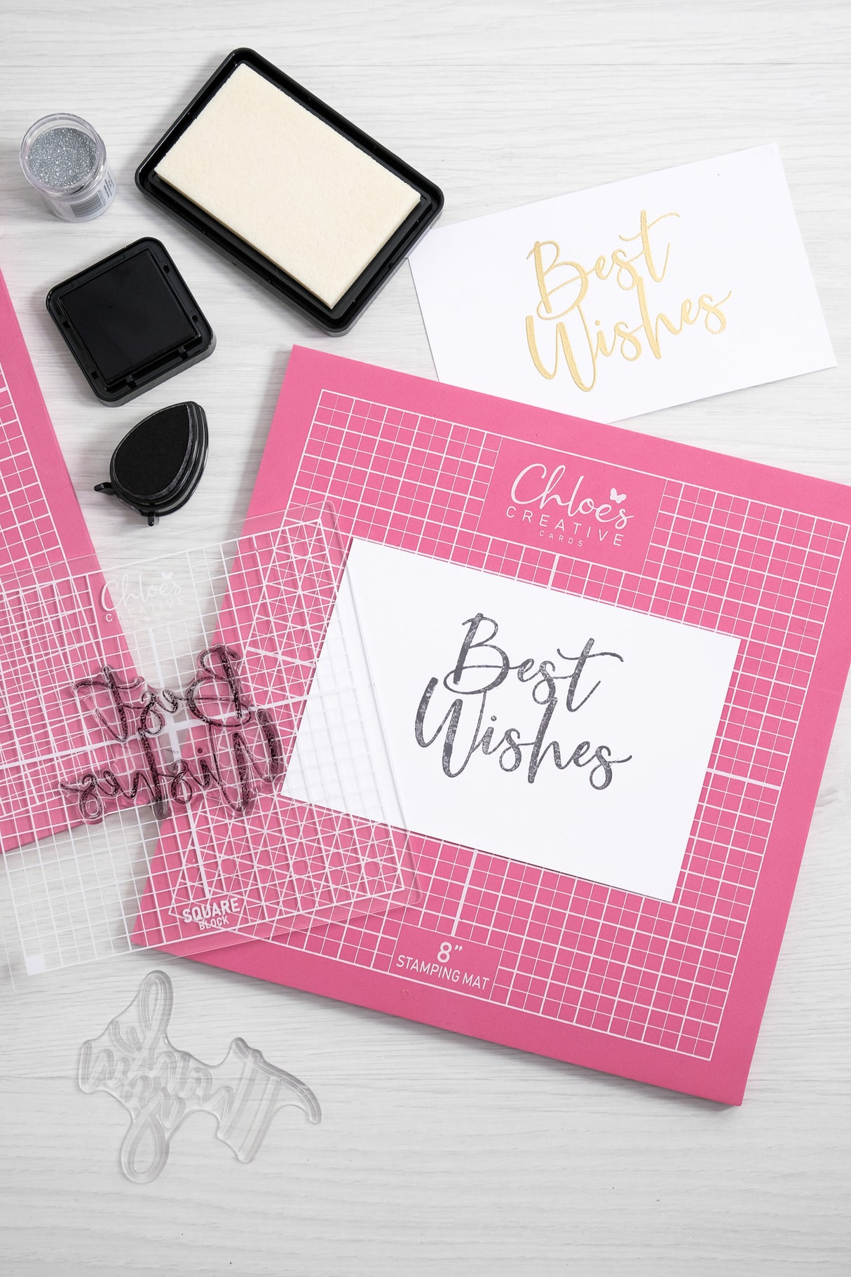 Chloes Creative Cards Oversized 8"x8" Foam Stamping Mat