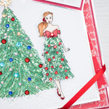 Chloes Creative Cards Die & Stamp Set - Festive Frills