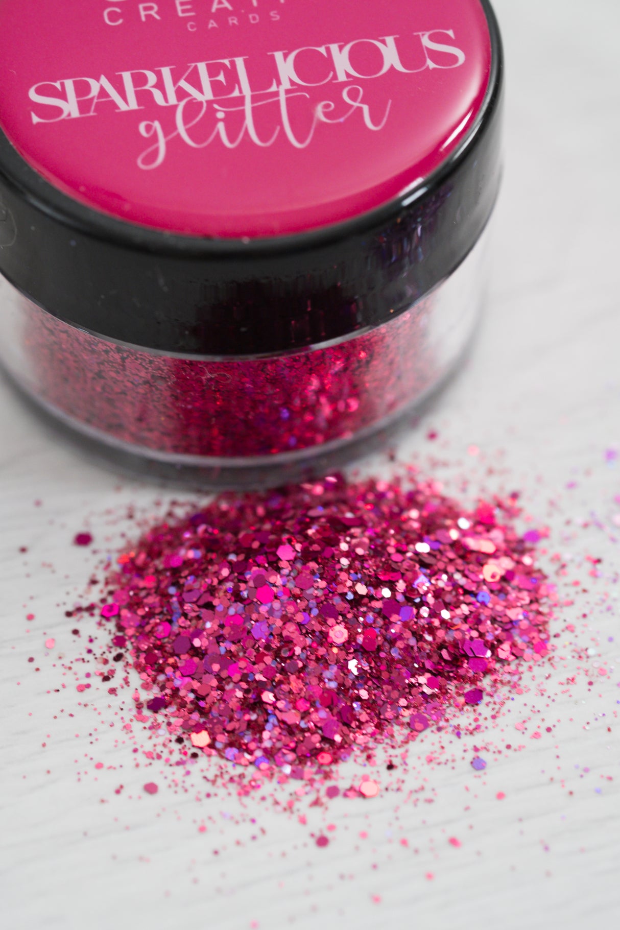 Raspberry Pink Sparkelicious Glitter 1/2oz Jar