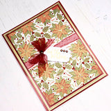 Chloes Creative Cards Photopolymer Stamp Set (A6) - Layered Poinsettia Background
