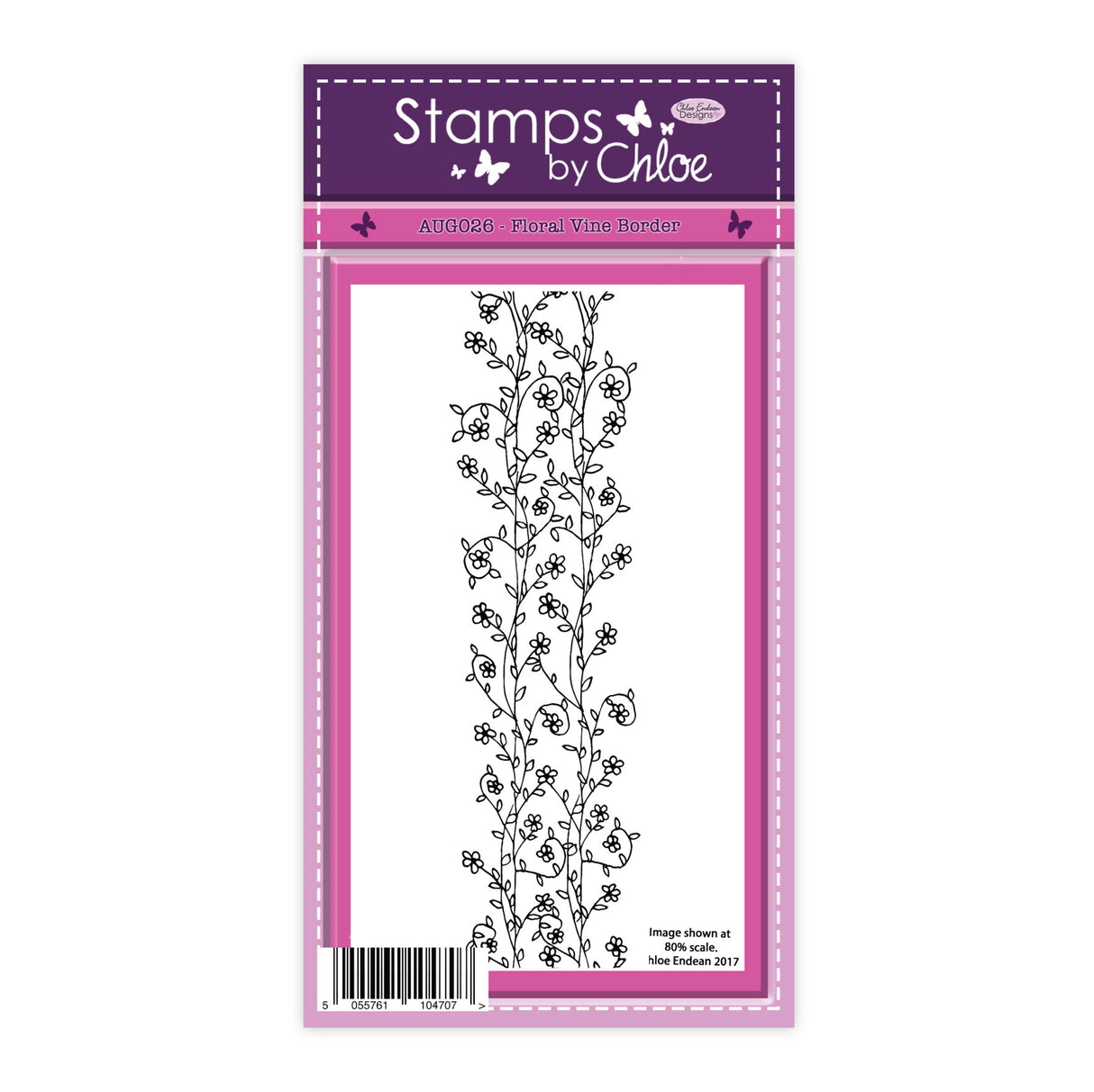 Stamps by Chloe Floral Vine Border Clear Stamp