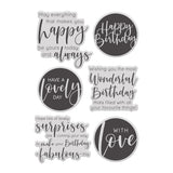 Chloes Creative Cards Photopolymer Stamp Set (A6) -  Happy Birthday Sentiments