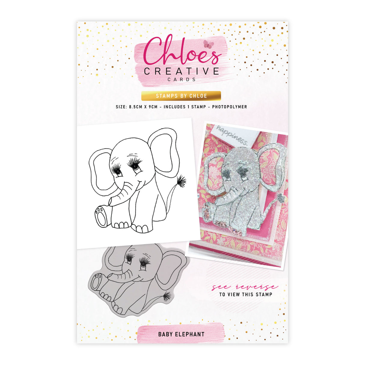 Chloes Creative Cards Photopolymer Stamp Set (A6) -  Baby Elephant