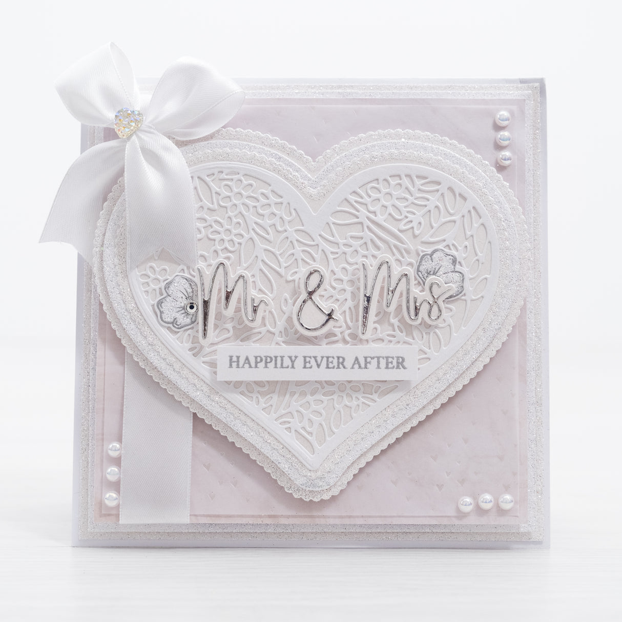 Chloes Creative Cards Die & Stamp Set - Wedding Sentiment Builder